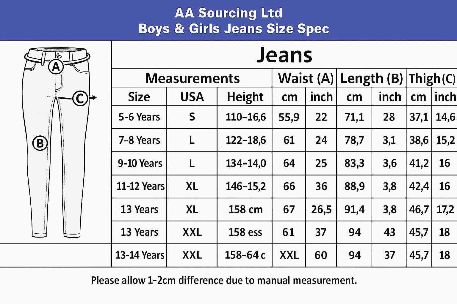 /images/size/main/jeansAndTrouser/jeans/children/Boys and Girls Denim  Guide