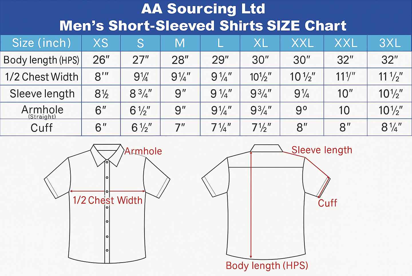 /images/size/main/shirtsFinal/mensFinal/Men Short Sleeve Shirt Size Guide
